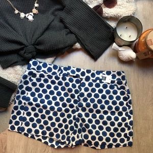 GAP Sz 4 Blue and White Polka Dot Shorts